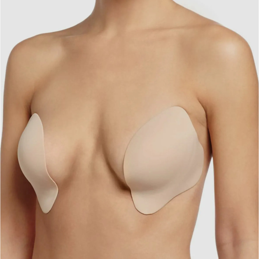 Fashion Forms Womens Beige Le Lusion Soft Foam Adhesive Plunge Cups Size A 11382